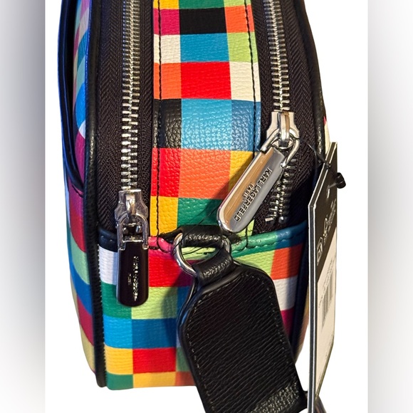 Karl Lagerfeld Paris NWT Colorful Maybelle Checkered Camera Bag (P214) - Picture 3 of 6